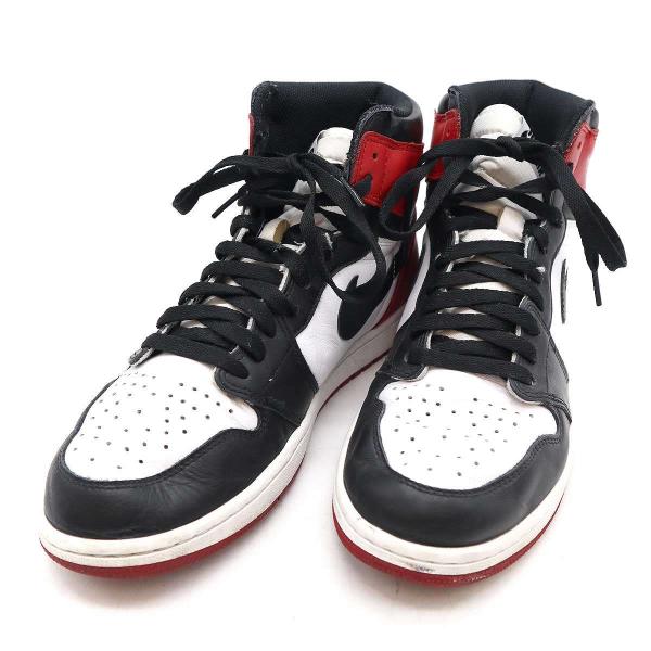 NIKE ナイキ AIR JORDAN 1 RETRO HIGH OG BLACK TOE スニーカ...