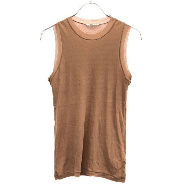 AURALEE オーラリー 19SS ハイゲージシアーリブタンクトップ A9ST03HF ベージュ ...