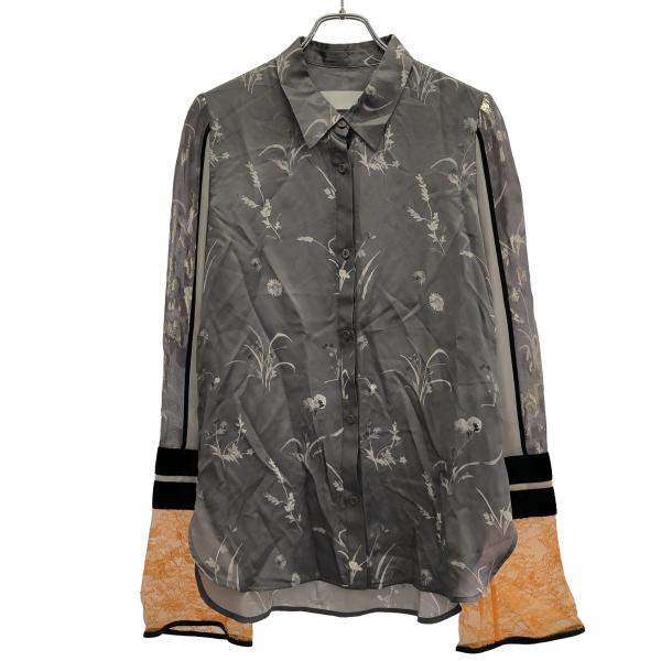 mame kurogouchi マメ クロゴウチ 19AW Silk Lame Print Slee...