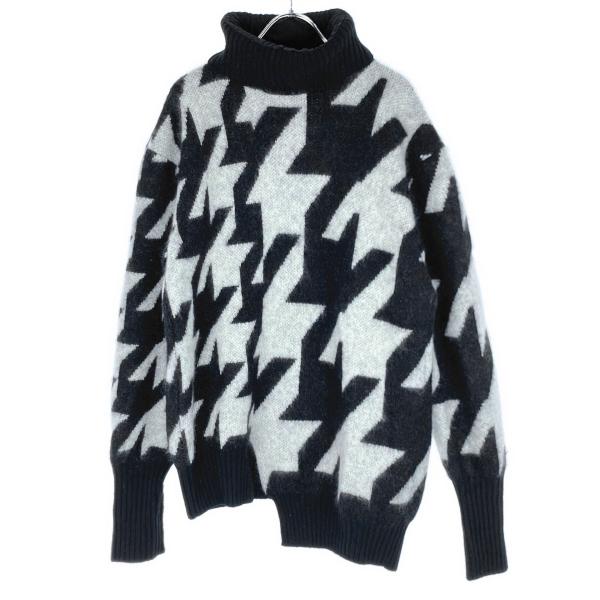 ALEXANDER McQUEEN アレキサンダーマックイーン 19AW ハウンドトゥース タートル...