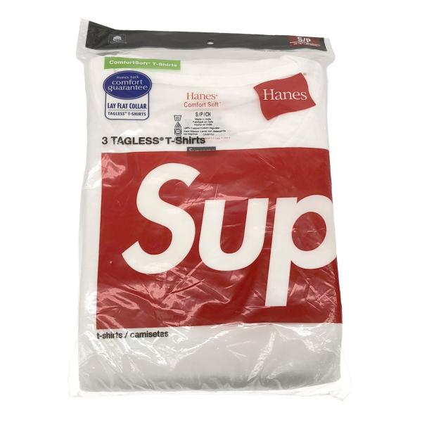 Supreme シュプリーム Hanes Tagless T-Shirts 3パックTシャツ  ホワ...