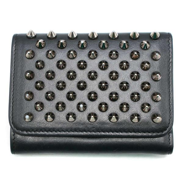 Christian Louboutin クリスチャンルブタン スパイクスタッズ コンパクトレザーウォ...