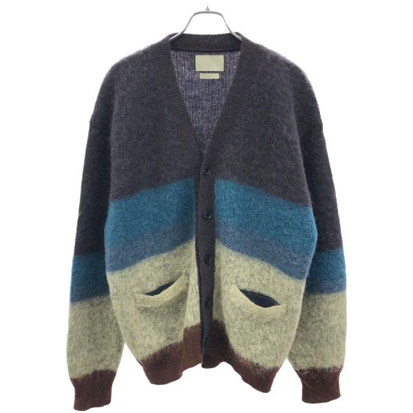 YOKE ヨーク 23AW MOHAIR BORDER CARDIGAN モヘアボーダーカーディガン...