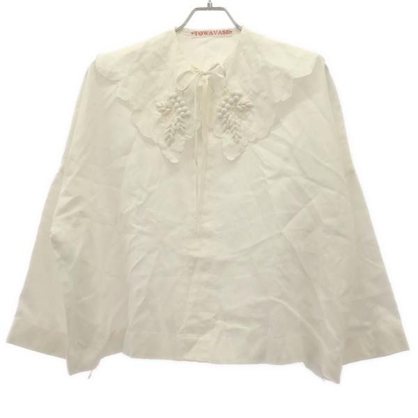 TOWAVASE トワヴァーズ リネン フリル プルオーバー ボンヴォヤージュ ブラウス 22-00...