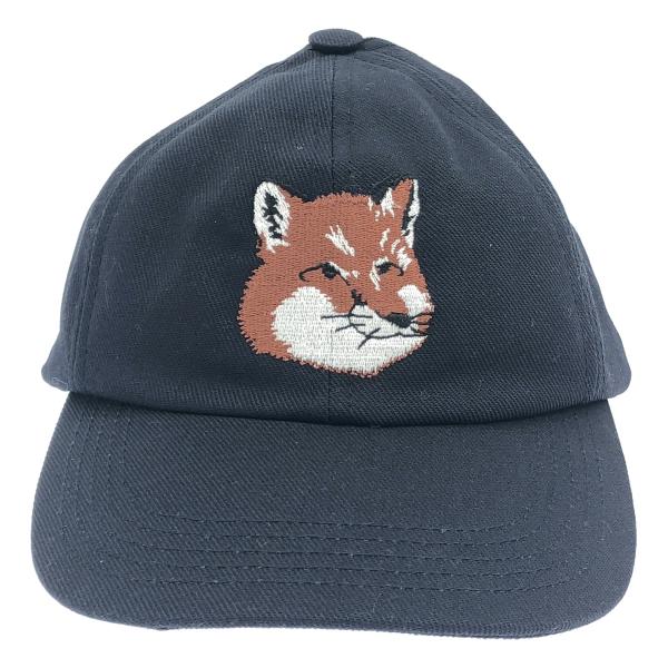 MAISON KITSUNE メゾンキツネ 刺繍キャップ  ネイビー  ITILLCW3LO4Y