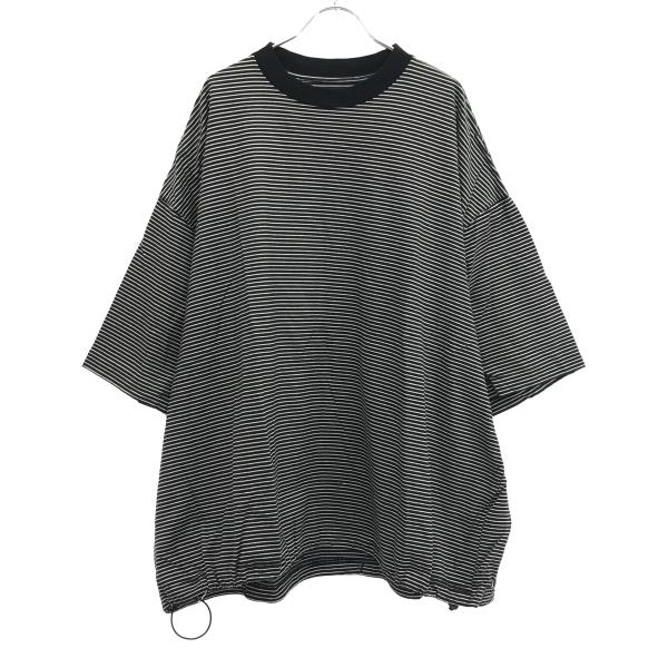 is-ness イズネス BALLOON BORDER SHORT SLEEVE T-SHIRT バ...