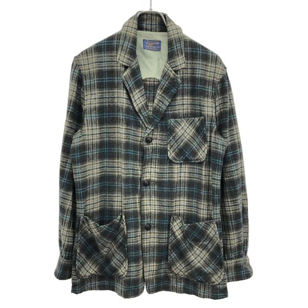 PENDLETON ペンドルトン ウールチェック3Bジャケット  ブルー グレー S ITJ743B...
