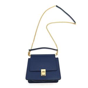 MARY AL TERNA メアリオルターナ BOW 2WAYレザーショルダーバッグ  サックスブルー MARY AL TERNA（メアリオルターナ） BOW 2WAYレザーショルダーバッグ