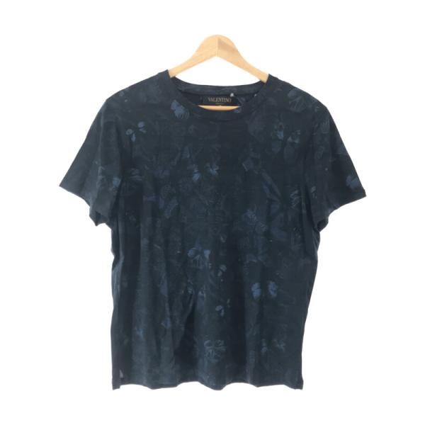 VALENTINO ヴァレンティノ 15AW フローラルプリントTシャツ ブルー系 サイズ：XS I...