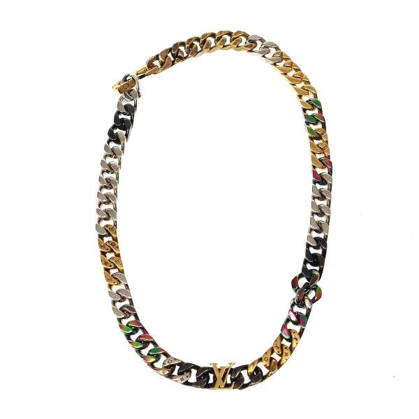 LOUIS VUITTON ルイヴィトン LV Chain Links Necklace コリエチェ...