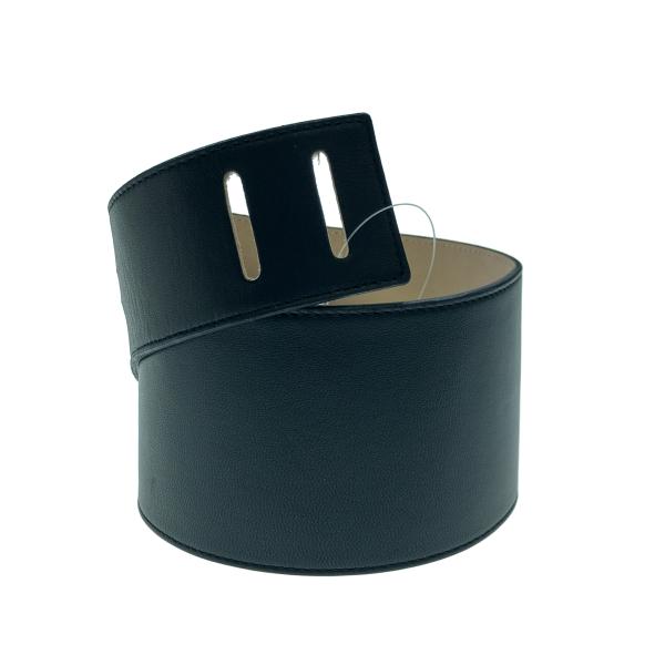 ALLEGE アレッジ レザーワイドベルト  ブラック  ITKCNDS26ML4