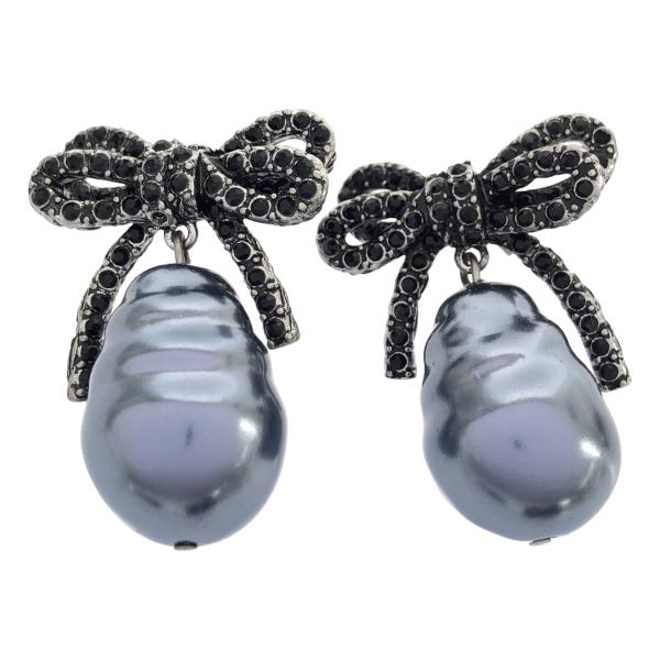 MARC JACOBS マーク ジェイコブス リボンピアス  ブルー系  ITKN2RT50L1X