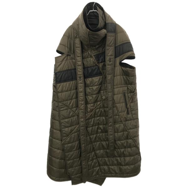 Demobaza デモバザ 変形ポリエステルパデットコート カーキ×ブラック F  ITL1QUPM...