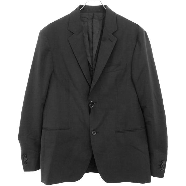 PRADA プラダ TRAVEL ノッチドラペル ウール2Bテーラードジャケット SD020 チャコ...