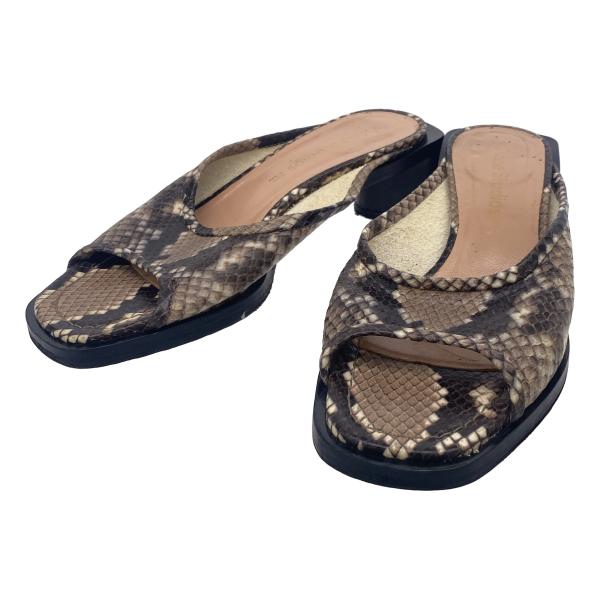 Acne Studios アクネストゥディオズ Python print mules ミュールサンダ...
