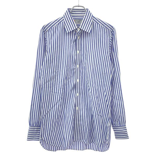 Turnbull &amp; Asser ターンブル アンド アッサー ストライプロングスリーブシャツ  ホ...