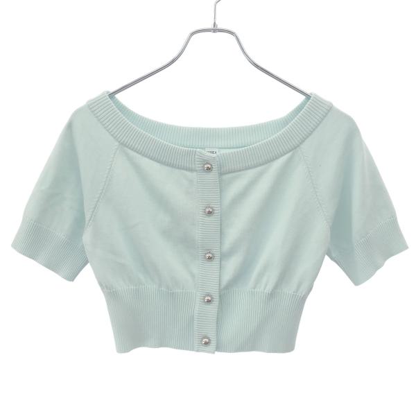 CODE A コードエー design knit short cardigan  デザインニットショ...