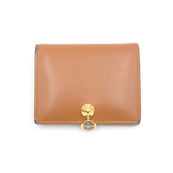 FENDI フェンディ バイザウェイ コンパクトレザーウォレット 財布 ブラウン ITLMFWJR6...