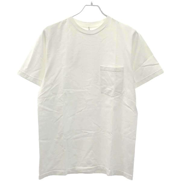Graphpaper グラフペーパー コットンクルーネックポケットTシャツ  ホワイト 2 ITLQ...