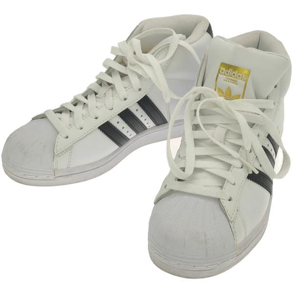 adidas アディダス PRO MODEL ミドルカットスニーカー FV5722 ホワイト 23c...