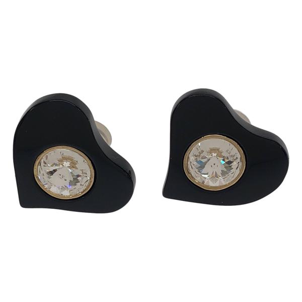 IRIS47 イリスフォーセブン Betty earring ハートイヤリング  ブラック  ITM...