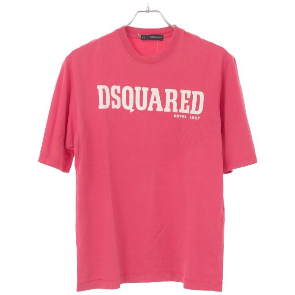 DSQUARED2 ディースクエアード 10SS ロゴプリントTシャツ ピンク XS  ITMP6M...