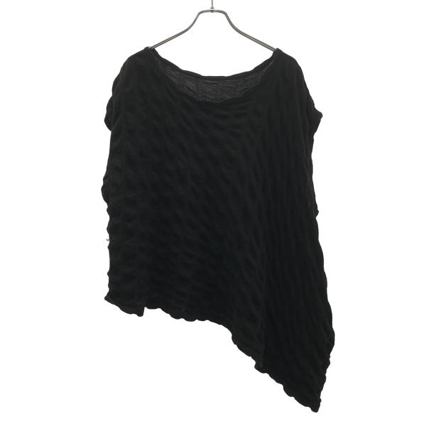 Y's ワイズ アシンメトリーニットベスト YQ-T04-671 ブラック 2 ITMW60TXZE...