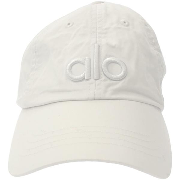 ALO Yoga アローヨガ ロゴ刺繍キャップ  ホワイト O/S ITO6JBT9C914