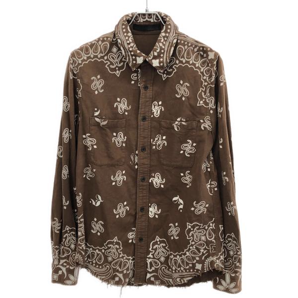 JUN/NAKAYAMA ペイズリーシャツ JN-FW23-009 ブラウン 46 ITO6U53A...