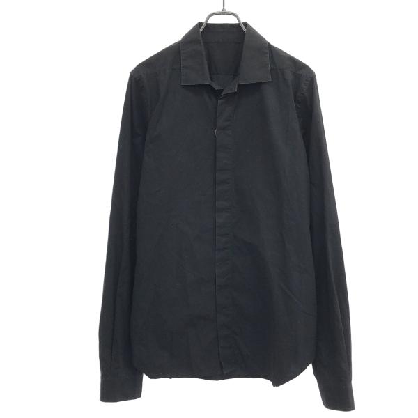 Rick Owens リックオウエンス 16SS フライフロントシャツ RU16S5297-P ブラ...
