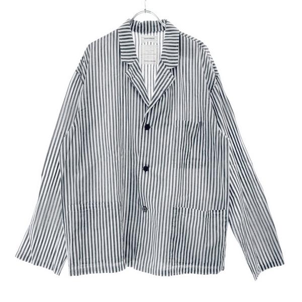 markaware マーカウェア SHIRTS JACKET ストライプシャツジャケット A23A-...