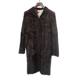 アクアスキュータム AQUASCUTUM ムートンコート 羊革 レザー ショート  