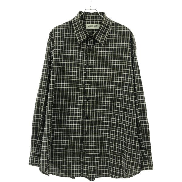 WHITELAND ホワイトランド 22AW コットンチェックロングスリーブシャツ 22A-SHL3...