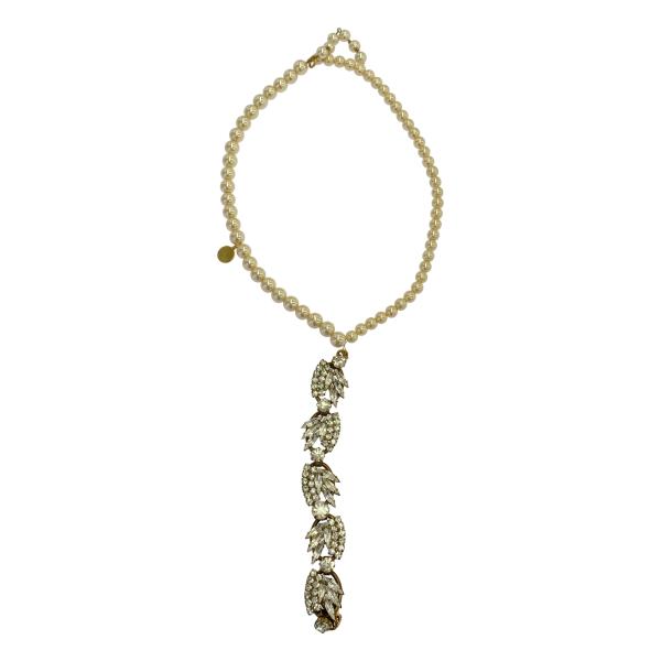 Soierie ソワリー パイナップルパールネックレス  シルバー×ゴールド系  ITPKXZLLK...