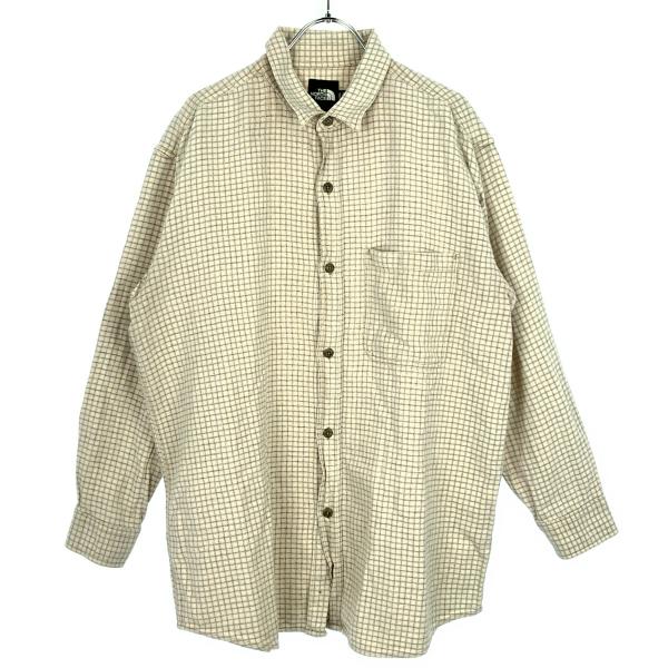 THE NORTH FACE ザノースフェイス 90's チェック柄コットンロングスリーブシャツ N...