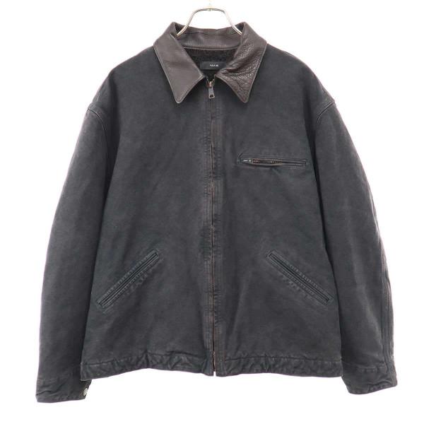 Vuja DE ヴジャデ KIRK WORK JACKET レザーカラーワークジャケット  チャコー...