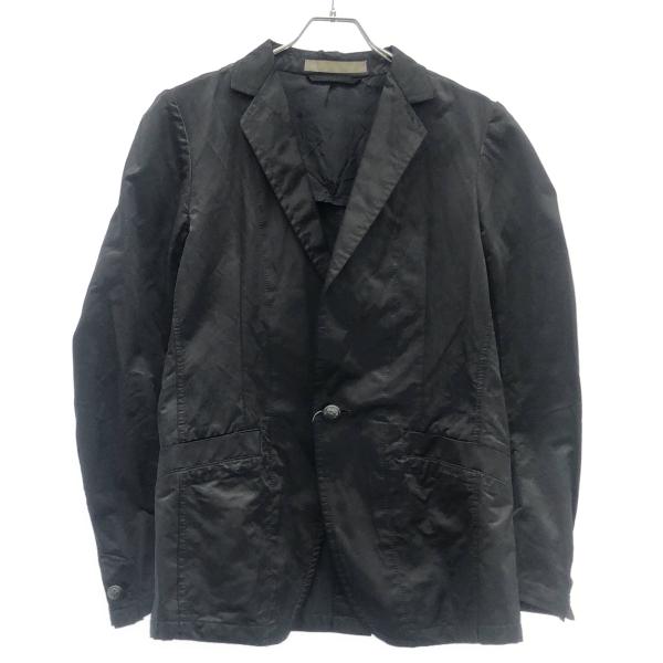 FranCisT_MOR.K.S フランシストモークス ハイビスカルボタンサテンジャケット  ブラッ...