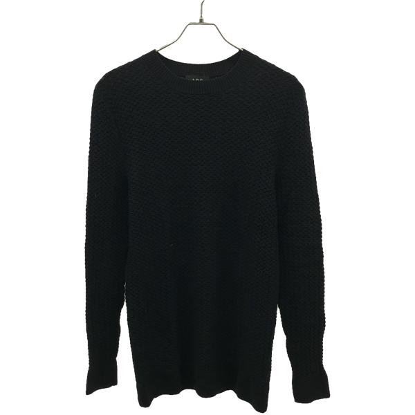 A.P.C アーペーセー ウールワッフルニットセーター  ネイビー S ITQVUUCUFFE0