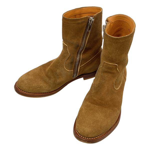 UNUSED アンユーズド サイドジップスエードレザーブーツ  ベージュ 23 ITQZZCV7E4...