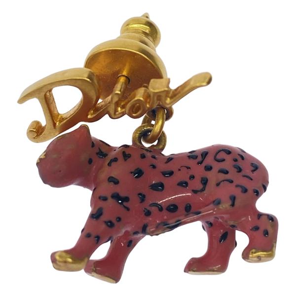 Christian Dior クリスチャンディオール レオパードピアス  ピンク  ITR0CDKD...