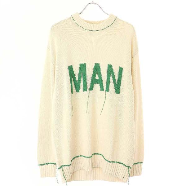 JUNYA WATANABE MAN ジュンヤワタナベマン 23SS ロゴジャガードシルクニットセー...