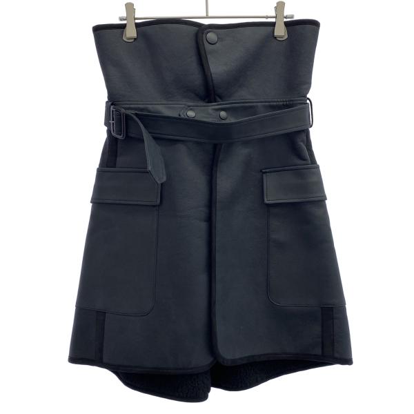 THE RERACS ザ リラクス 22AW SYNTHETIC MOUTON SKIRT ムートン...