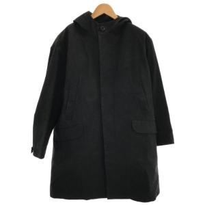 【22】junhashimoto ウールジャケットアウター 定価8 2万 junhashimoto WOOL MELTON MIDDLE HOODED P-COAT 4