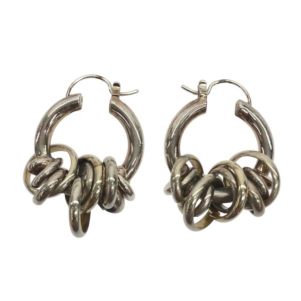 LAPUIS ラピュイ Coil around earrings フープピアス  シルバー - IT...