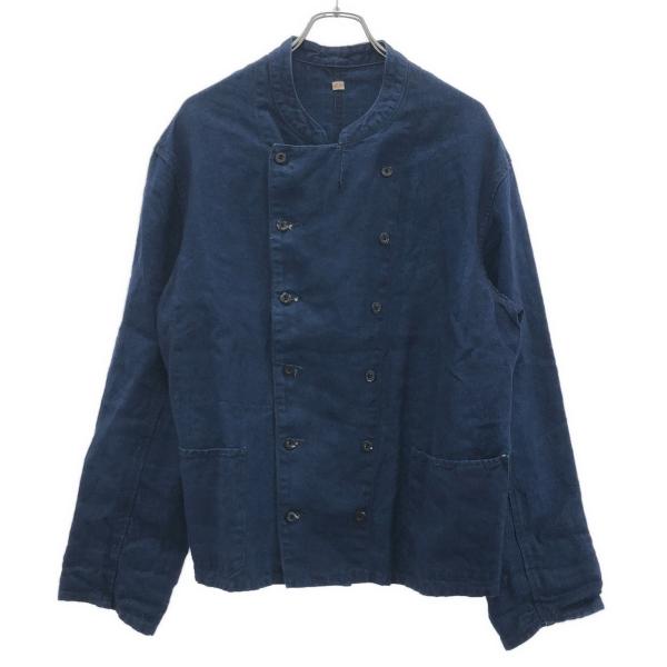 OUTIL ウティ MANTEAU CISE リネンジャケット  インディゴ 3 ITSTV80PB...