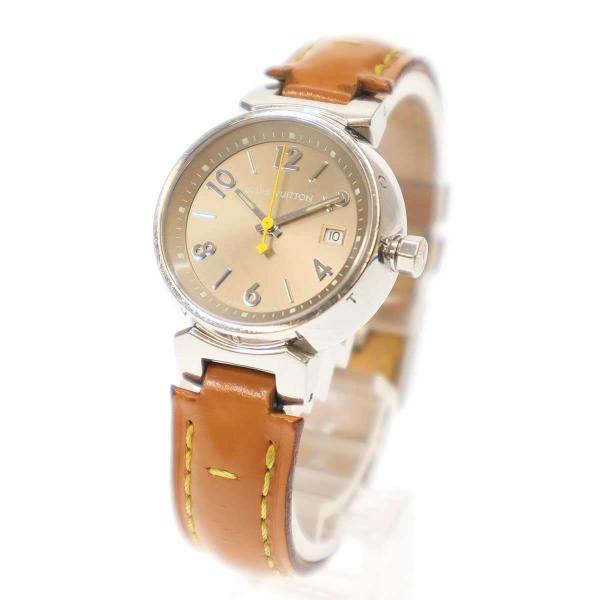 LOUIS VUITTON ルイヴィトン Q1212 タンブール パテントクウォーツ 腕祖型  シル...