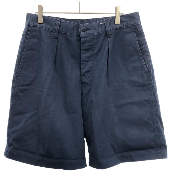 SCYE BASICS サイベーシックス チノワイドショートパンツ 5116-81752 ネイビー ...