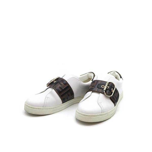 FENDI FF LOW SNEAKER ローカットスニーカー ホワイト 36 ITU7G9IRPV...