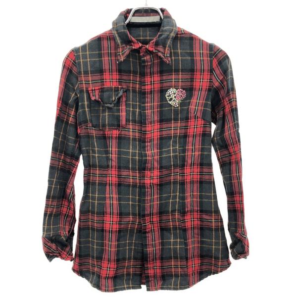 FranCisT_MOR.K.S フランシストモークス ビッグハイビスカルスワロ チェックシャツ M...