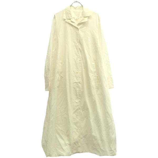 BASE MARK ベースマーク タイプライターレイヤードシャツワンピース 412483507 ホワ...